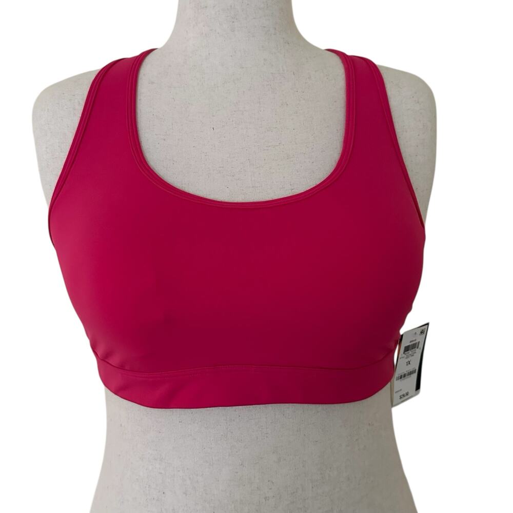 Ideology Women's Pink Performance Plus Size Bra - Size 1X